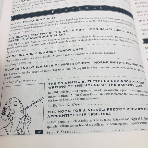 Vtg The Armchair Detective Magazine Fall 1993 Vol 26 No 4 Walter Mosley - Picture 5 of 6